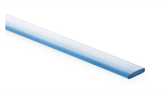 Flat profile A/2070, 13,8 x 2,9 mm
(PVC, transparent), 200 m/roll